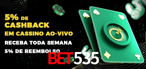 Promoções do cassino ao Vivo Bet535